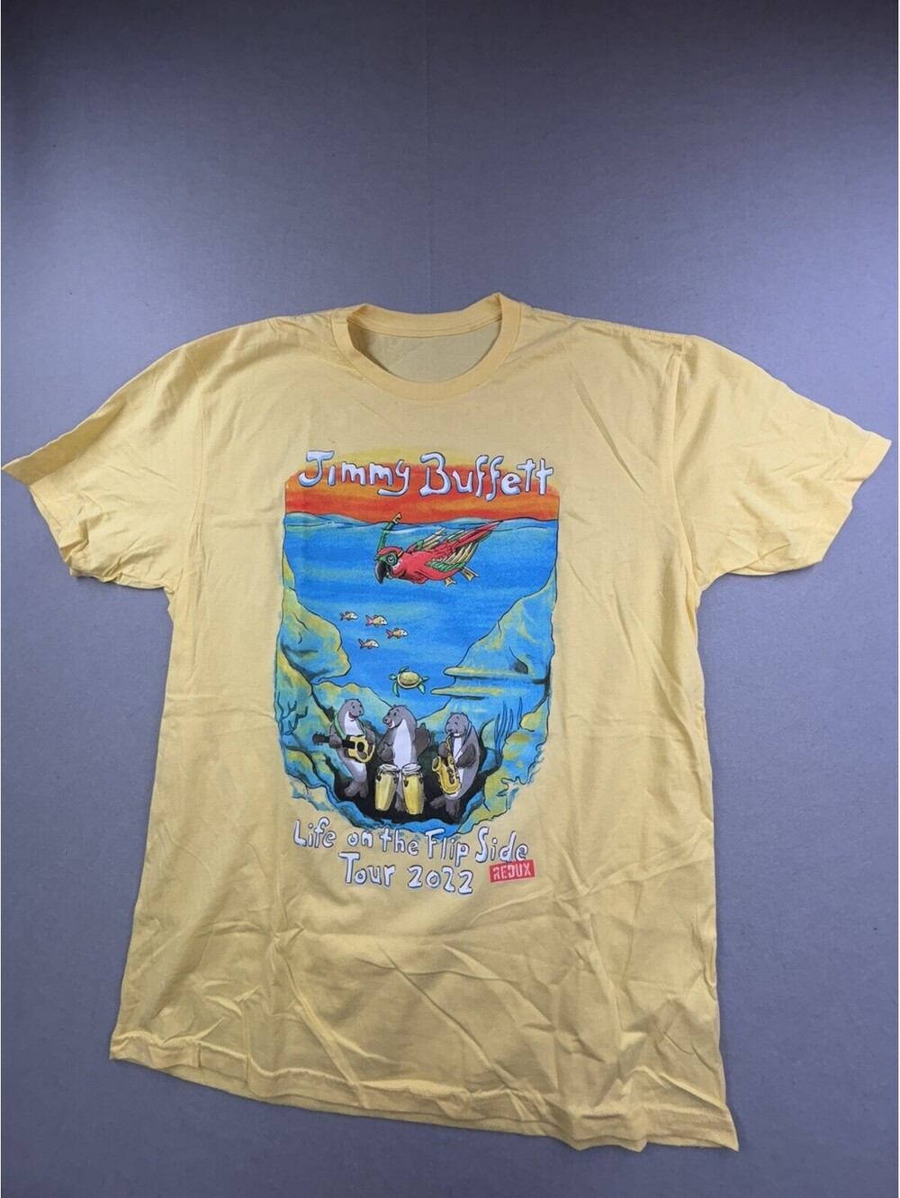 Jimmy Buffet Life On The Flip Side‎ 2022 Tour Manatee Musicians Shirt